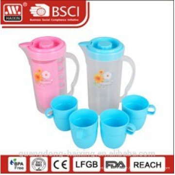 eau en plastique bol 1,7 L w/4tasses